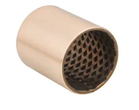 What are the lubrication methods for bronze bushings?
